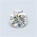 0.52 Carats, Round Diamond with Very Good Cut, L Color, VS2 Clarity and Certified by GIA