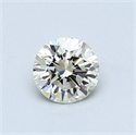 0.52 Carats, Round Diamond with Excellent Cut, M Color, VVS1 Clarity and Certified by GIA