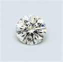 0.51 quilates, Redondo Diamante , Color M, claridad VVS1 y certificado por GIA
