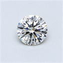 0.51 Carats, Round Diamond with Very Good Cut, F Color, VS2 Clarity and Certified by GIA