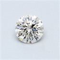 0.51 Carats, Round Diamond with Very Good Cut, I Color, VVS2 Clarity and Certified by GIA