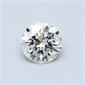 0.50 quilates, Redondo Diamante , Color K, claridad VVS2 y certificado por GIA