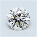 1.07 Carats, Round Diamond with Excellent Cut, E Color, SI1 Clarity and Certified by GIA