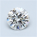 1.02 Carats, Round Diamond with Excellent Cut, F Color, SI1 Clarity and Certified by GIA