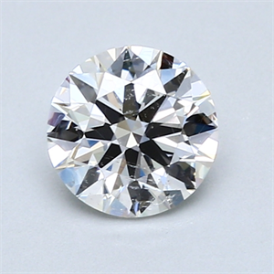 Picture of 1.02 Carats, Round Diamond with Excellent Cut, H Color, SI1 Clarity and Certified by GIA