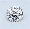 0.74 Carats, Round Diamond with Excellent Cut, E Color, VS2 Clarity and Certified by GIA