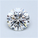 0.73 Carats, Round Diamond with Excellent Cut, F Color, SI1 Clarity and Certified by GIA