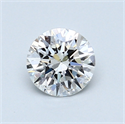 0.72 quilates, Redondo Diamante , Color F, claridad SI1 y certificado por GIA