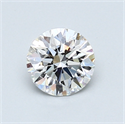 0.72 Carats, Round Diamond with Excellent Cut, F Color, VS2 Clarity and Certified by GIA