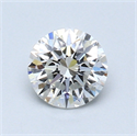 0.71 Carats, Round Diamond with Very Good Cut, G Color, SI1 Clarity and Certified by GIA