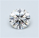 0.70 Carats, Round Diamond with Excellent Cut, F Color, SI1 Clarity and Certified by GIA