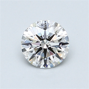Picture of 0.70 Carats, Round Diamond with Excellent Cut, F Color, SI1 Clarity and Certified by GIA