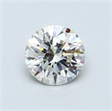 0.70 Carats, Round Diamond with Very Good Cut, G Color, SI1 Clarity and Certified by GIA