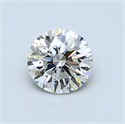 0.65 Carats, Round Diamond with Very Good Cut, H Color, VS2 Clarity and Certified by GIA