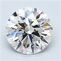2.07 Carats, Round Diamond with Very Good Cut, G Color, VS1 Clarity and Certified by GIA