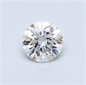 0.40 Carats, Round Diamond with Very Good Cut, E Color, VS2 Clarity and Certified by GIA