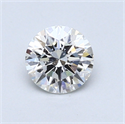 0.56 Carats, Round Diamond with Excellent Cut, G Color, SI1 Clarity and Certified by GIA