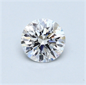 0.60 Carats, Round Diamond with Excellent Cut, D Color, IF Clarity and Certified by GIA