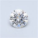 0.42 Carats, Round Diamond with Very Good Cut, D Color, VS2 Clarity and Certified by GIA