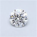 0.42 Carats, Round Diamond with Very Good Cut, D Color, VS1 Clarity and Certified by GIA
