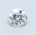 0.53 Carats, Round Diamond with Very Good Cut, D Color, VS1 Clarity and Certified by GIA