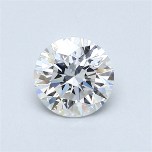 Picture of 0.53 Carats, Round Diamond with Very Good Cut, D Color, VS1 Clarity and Certified by GIA