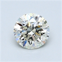 0.90 Carats, Round Diamond with Excellent Cut, H Color, VS1 Clarity and Certified by EGL