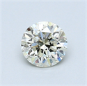 0.70 Carats, Round Diamond with Good Cut, M Color, VS2 Clarity and Certified by GIA