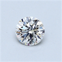 0.48 Carats, Round Diamond with Very Good Cut, E Color, VS2 Clarity and Certified by GIA