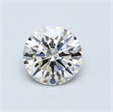 0.63 Carats, Round Diamond with Excellent Cut, I Color, VS2 Clarity and Certified by GIA