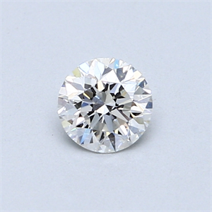 Picture of 0.42 Carats, Round Diamond with Very Good Cut, F Color, SI1 Clarity and Certified by GIA