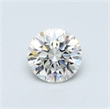 0.43 Carats, Round Diamond with Very Good Cut, H Color, VVS1 Clarity and Certified by GIA
