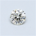 0.40 Carats, Round Diamond with Excellent Cut, I Color, VVS1 Clarity and Certified by EGL