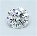 0.77 quilates, Redondo Diamante , Color E, claridad IF y certificado por GIA
