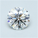 0.75 Carats, Round Diamond with Excellent Cut, F Color, VVS2 Clarity and Certified by GIA