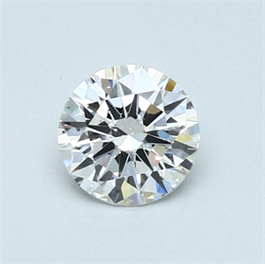Picture of 0.51 Carats, Round Diamond with Excellent Cut, E Color, SI1 Clarity and Certified by GIA