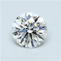0.70 quilates, Redondo Diamante , Color H, claridad IF y certificado por GIA