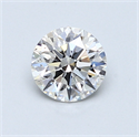 0.72 Carats, Round Diamond with Excellent Cut, D Color, SI1 Clarity and Certified by GIA