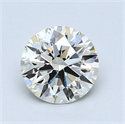 1.06 Carats, Round Diamond with Excellent Cut, J Color, VS2 Clarity and Certified by GIA