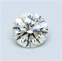 0.84 Carats, Round Diamond with Excellent Cut, K Color, VVS2 Clarity and Certified by GIA