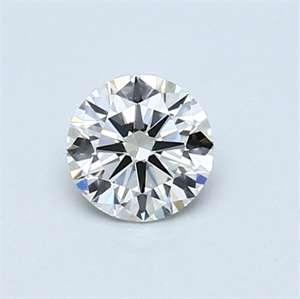 Picture of 0.50 Carats, Round Diamond with Very Good Cut, F Color, VVS2 Clarity and Certified by GIA