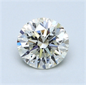 1.03 Carats, Round Diamond with Excellent Cut, H Color, VVS2 Clarity and Certified by EGL