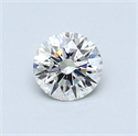 0.54 Carats, Round Diamond with Excellent Cut, G Color, SI2 Clarity and Certified by GIA