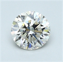 0.90 Carats, Round Diamond with Very Good Cut, I Color, VS1 Clarity and Certified by GIA