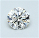 0.70 Carats, Round Diamond with Very Good Cut, J Color, SI1 Clarity and Certified by GIA