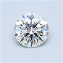 0.71 Carats, Round Diamond with Excellent Cut, D Color, SI1 Clarity and Certified by GIA
