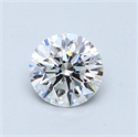 0.76 Carats, Round Diamond with Very Good Cut, D Color, VS2 Clarity and Certified by GIA