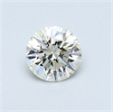 0.42 Carats, Round Diamond with Excellent Cut, H Color, VS1 Clarity and Certified by EGL