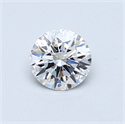 0.52 Carats, Round Diamond with Excellent Cut, D Color, VS1 Clarity and Certified by GIA