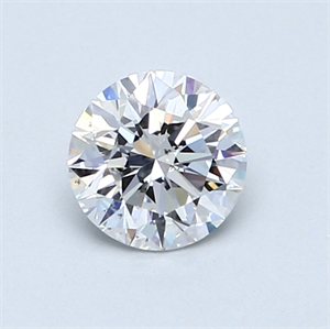 Picture of 0.71 Carats, Round Diamond with Very Good Cut, D Color, SI1 Clarity and Certified by GIA